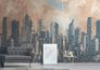 Photo Wallpaper Skyline Twilight Orange grey 39333-1 1