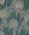 Non-Woven Wallpaper Tropical Green Gold Metallic A54701 2