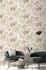 Non-Woven Wallpaper Trees Beige Silver Metallic A54803 1