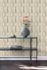 Non-woven wallpaper stripes wood look beige green A57001 1