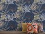 Non-Woven Wallpaper Floral Blue White Beige A57103 3
