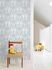 Non-Woven Wallpaper Animals White Blue Gold Metallic JS3304 1