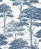 Non-woven wallpaper nature forest cream blue MN3007 2
