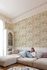 Non-woven wallpaper branches cream brown yellow MN3108 1
