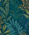 Non-woven wallpaper branches green blue orange MN3112 2