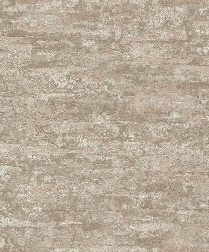 Vliestapete-Stein-Optik-Braun-Creme-Gold-Metallic-A62002-63217639