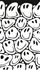 Digital Print Smiley Graphic Black White ML3101 2