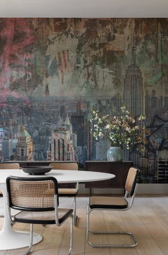 Digitaldruck-Skyline-New-York-Shabby-Grau-Braun-Rot-ML3701-63217727