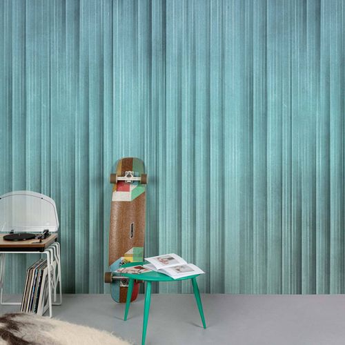 Fototapete-3D-Optik-Streifen-Blau-Tuerkis-ML6101-63217739