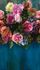 Digital Print Flowers Vintage Pink Green Blue ML6601 2