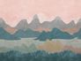Digitaldruck-Gebirge-Gemalt-Gruen-Rot-Grau-ML6801-63217747 2