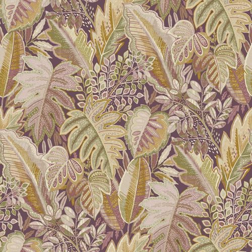 Vliestapete-Blaetter-Dschungel-Lila-Beige-Gruen-A58401-63217774