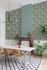 Non-Woven Wallpaper Jungle Tropics Green Blue Black A58403 1