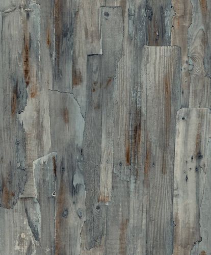 Vliestapete-Holz-Optik-Shabby-Blau-Grau-Braun-A62803-63217783