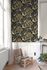 Non-Woven Wallpaper Tropical Black Green Blue A63201 1