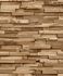 Non-woven wallpaper wall wood stone look light brown A64001 2