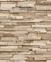 Non-woven wallpaper wall wood stone look beige cream A64002 1