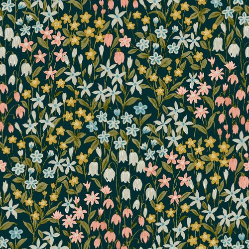 Vliestapete-Floral-Muster-Blau-Gruen-Rosa-A64102-63217811