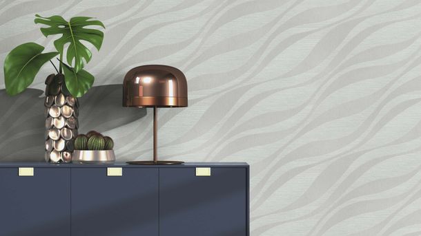 Rasch Vliestapete Grafisch Silber Metallic 608069 Raum