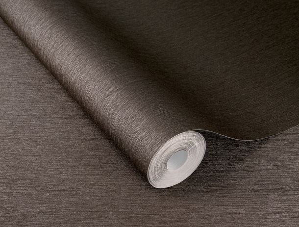 Rasch Vliestapete Uni Struktur Grau Braun Metallic 608625 Detail