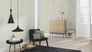 Rasch non-woven wallpaper plain light grey gloss 608663 1