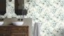 Rasch non-woven wallpaper leaves white green blue 300215 4