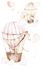 Rasch Wandbild Himmel Ballons Weiß Beige Rosa 364958 Scan 1