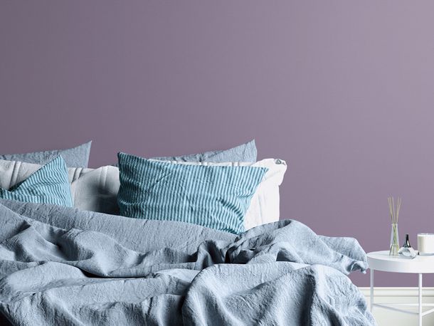 Vliestapete Textil Optik Uni Struktur Lila 38903-9 Ausschnitt