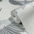 Vliestapete Stoff Optik Kranich Grau Silber Metallic 34530 3