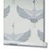Vliestapete Stoff Optik Kranich Grau Silber Metallic 34530 Rolle 4