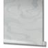 Vliestapete Linien Wellenmuster Grau Metallic 34536 Rolle 3