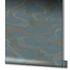 Vliestapete Linien Wellenmuster Blau Metallic 34538 Rolle 3