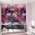 Digital print Elle flower pattern red pink purple 2267-10 1