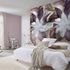 Digitaldruck Elle Blumen Tropen Beige Rot 2269-20 Raum 1