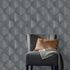 Tapete Guido Maria Kretschmer Geometrisch Grau Metallic zimmer 1