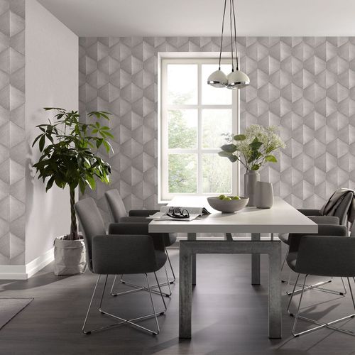 Tapete Guido Maria Kretschmer Geometrisch Taupe Glanz Wohnzimmer