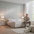 Tapete Guido Maria Kretschmer Blattmuster Silber Metallic Wohnzimmer 1