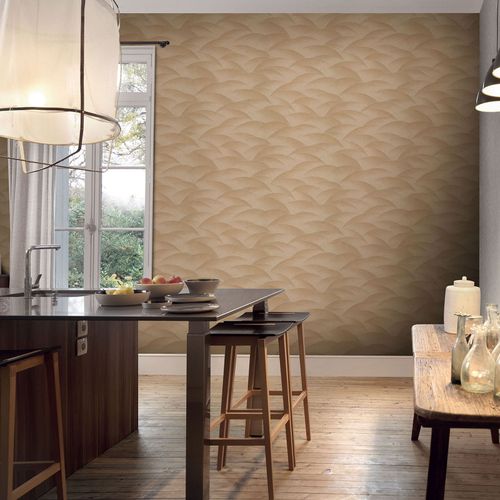 Tapete Guido Maria Kretschmer Wellen Gold Metallic raum