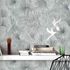 Wallpaper Guido Maria Kretschmer flowers silver metallic 1