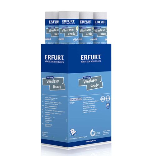 6 x Erfurt wallpaper non-woven fiber Ready 303 pre-painted