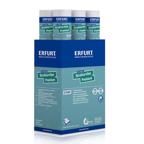 6x Erfurt wallpaper textured nonwoven Premium 501 stripes