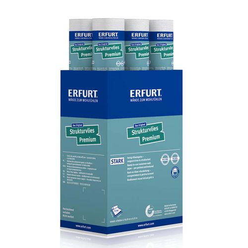 6 x Erfurt Tapete Strukturvlies Premium 503 bedruckt Holzoptik