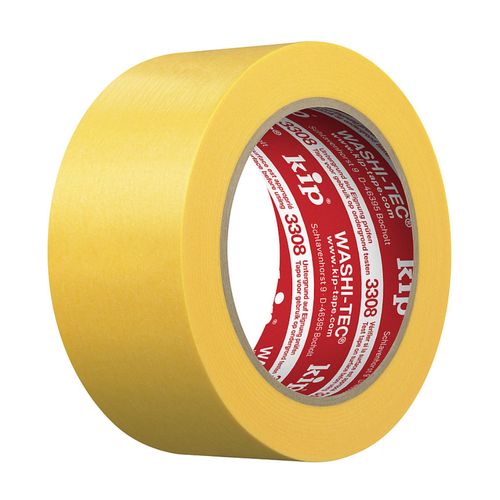 KIP 3308 WASHI-TEC Premium gold crepe yellow 48mm x 50m