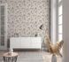 Non-woven wallpaper GZSZ flowers beige gold metallic 34804 4