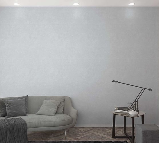Non-woven wallpaper GZSZ plain texture light grey 34805