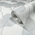 Non-woven wallpaper GZSZ leaf pattern white blue grey 34808 2