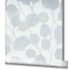 Non-woven wallpaper GZSZ leaf pattern white blue grey 34808 3