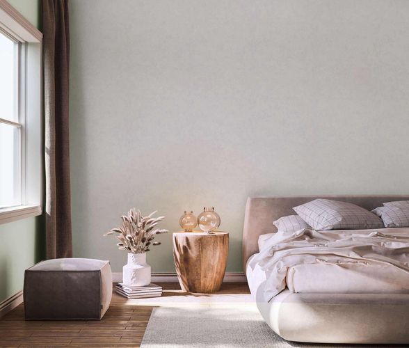 Non-woven wallpaper GZSZ plaster texture white grey 34824