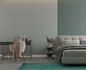Vliestapete GZSZ Holz Paneele 3D-Optik Blau Petrol 34830 Schlafzimmer 4