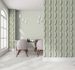 Non-woven wallpaper textile look plain green glitter 34419 5